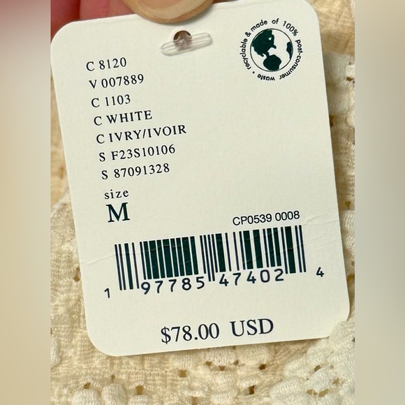 NWT Free People Ona Ruched Convertible Cream‎ Miniskirt - Picture 10 of 14